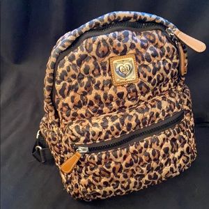 brighton leopard backpack